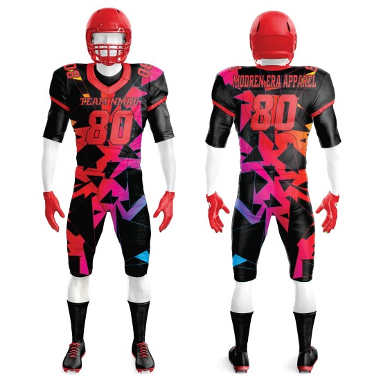 Customized Men's American Football Uniform Breathable Quick Dry Summer Pants Jerseys Adults Training Wear Deal Package Short