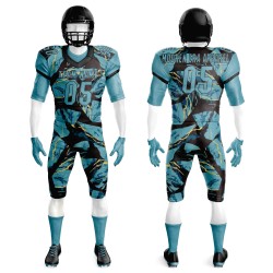High Quality Sublimation American Football Uniforms Customized Designs Printing Quick Dry Breathable Short Sleeve