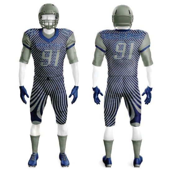 Customizable Plus Size American Football Uniforms New Design Sublimation Technique Breathable Quick Dry Short Sleeves