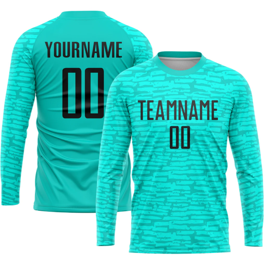 High Quality Custom Name Full Sleeve Soccer Uniform 100% Polyester Breathable Football Jersey Factory-Made France Style High Quality Custom Name Full Sleeve Soccer Uniform 100% Polyester Breathable Football Jersey Factory-Made France Style