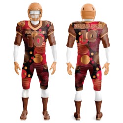 Fully Customized Breathable Plus Size American Football Team Wear Uniform Set with Printed Sublimation Inverted Varsity Design