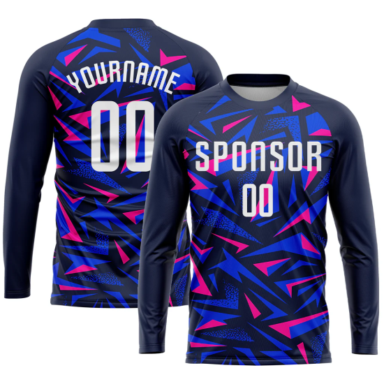 Latest Design Men Women Full Sleeve Soccer Jerseys Adults Customized Logo Print Soccer Shirts Uniform at Wholesale Price