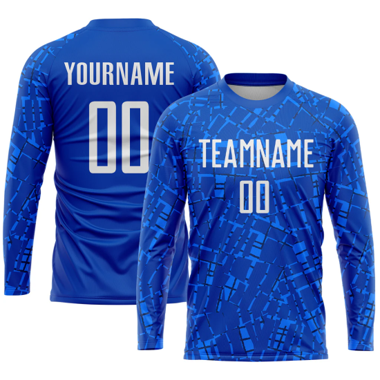 High Quality Custom Name Full Sleeve Soccer Uniform 100% Polyester Breathable Football Jersey Factory-Made France Style High Quality Custom Name Full Sleeve Soccer Uniform 100% Polyester Breathable Football Jersey Factory-Made France Style