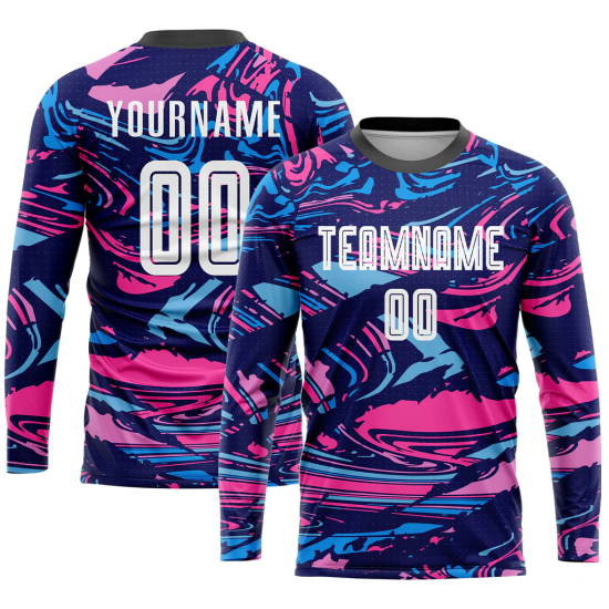 Wholesale Men's 100% Polyester Soccer Jerseys Custom Name and Full Sleeve Sublimated Design France Football Uniforms Wholesale Men's 100% Polyester Soccer Jerseys Custom Name and Full Sleeve Sublimated Design France Football Uniforms