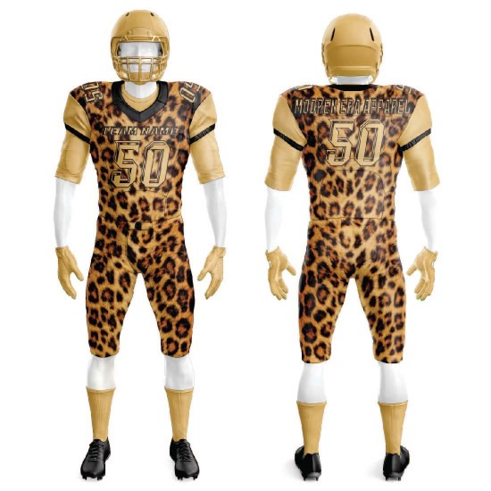 Fully Customized Breathable Plus Size American Football Team Wear Uniform Set with Printed Sublimation Inverted Varsity Design