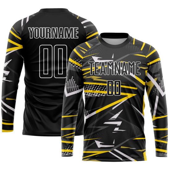 Wholesale Custom Design 100% Polyester Sublimated Men Full Sleeve Soccer Wear Soccer Jersey Shirts Wholesale Custom Design 100% Polyester Sublimated Men Full Sleeve Soccer Wear Soccer Jersey Shirts