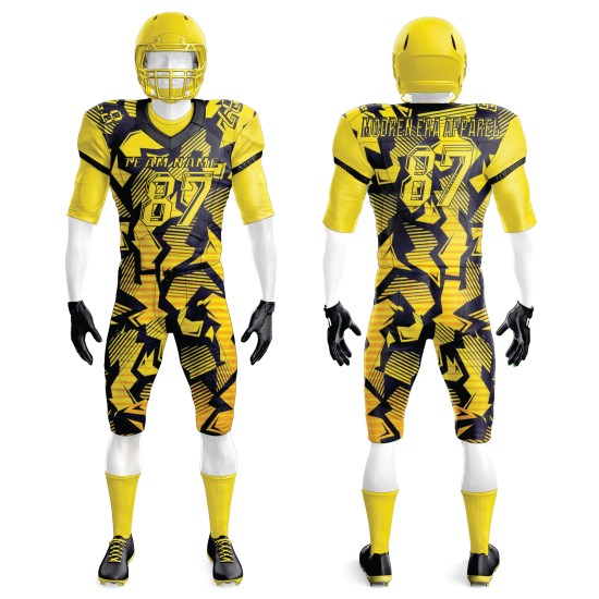 Custom Made American Football Uniforms for Men High Quality Breathable with Short Sleeves for Summer Season Custom Made American Football Uniforms for Men High Quality Breathable with Short Sleeves for Summer Season