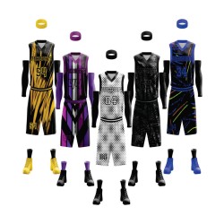 Custom Logo Design Printed Polyester Bsci Wholesale Sportswear Breathable Basketball Jersey Set Sublimatated